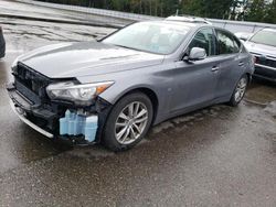 Salvage cars for sale from Copart Arlington, WA: 2014 Infiniti Q50 Base