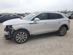Lincoln salvage cars for sale: 2019 Lincoln Nautilus Select