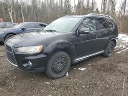 Salvage cars for sale from Copart Bowmanville, ON: 2010 Mitsubishi Outlander GT
