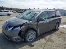 Salvage cars for sale from Copart Vallejo, CA: 2017 Toyota Sienna XLE