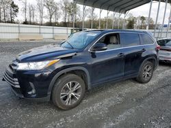 Toyota Highlander salvage cars for sale: 2017 Toyota Highlander LE