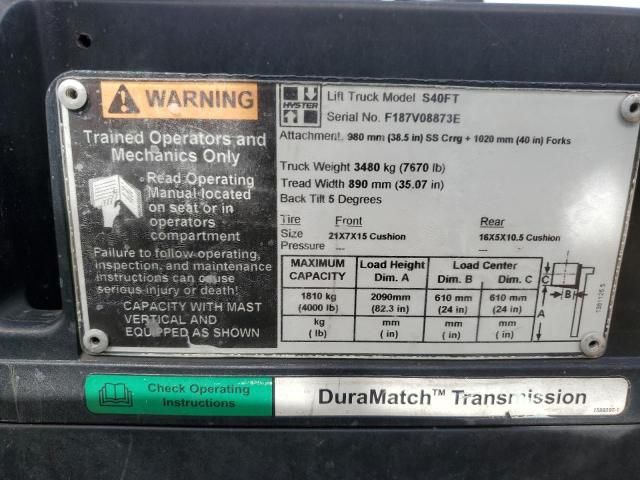 2007 Hyster 2003 Hyster Forklift