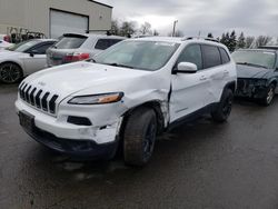 Salvage cars for sale from Copart Woodburn, OR: 2017 Jeep Cherokee Latitude