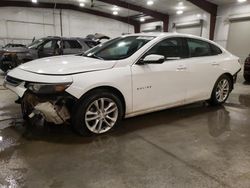 Chevrolet salvage cars for sale: 2017 Chevrolet Malibu LT