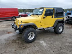 Jeep salvage cars for sale: 2001 Jeep Wrangler / TJ Sport