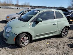 Salvage cars for sale from Copart Arlington, WA: 2012 Fiat 500 Sport