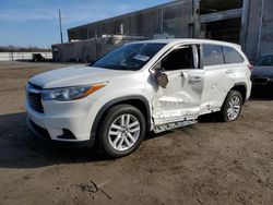 Salvage cars for sale from Copart Fredericksburg, VA: 2016 Toyota Highlander LE