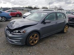 Volkswagen Golf salvage cars for sale: 2021 Volkswagen Golf