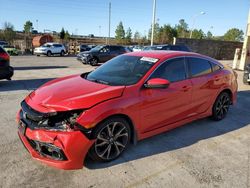 Honda Civic Sport salvage cars for sale: 2019 Honda Civic Sport