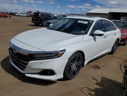 Honda salvage cars for sale: 2021 Honda Accord Touring