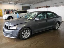 Salvage cars for sale from Copart Candia, NH: 2016 Volkswagen Jetta SE