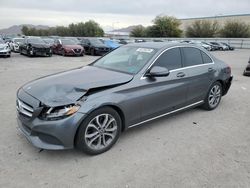 Salvage cars for sale from Copart Las Vegas, NV: 2017 Mercedes-Benz C300