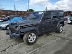 Jeep Wrangler Unlimited Sport salvage cars for sale: 2022 Jeep Wrangler Unlimited Sport