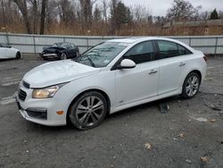 Chevrolet Cruze LTZ salvage cars for sale: 2015 Chevrolet Cruze LTZ