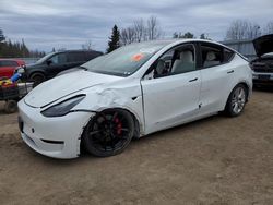 Salvage cars for sale from Copart Bowmanville, ON: 2022 Tesla Model Y