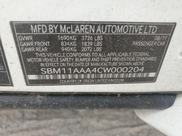 2012 Mclaren Automotive MP4-12C
