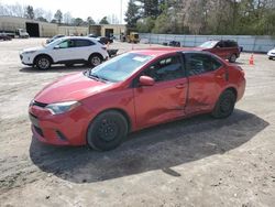 Salvage cars for sale from Copart Knightdale, NC: 2016 Toyota Corolla L