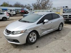 Salvage cars for sale from Copart Wichita, KS: 2013 Honda Civic LX