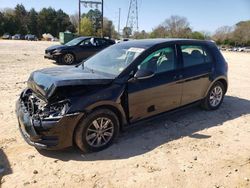 Volkswagen Golf salvage cars for sale: 2017 Volkswagen Golf S