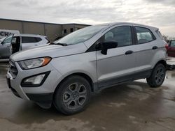 2021 Ford Ecosport S en venta en Wilmer, TX