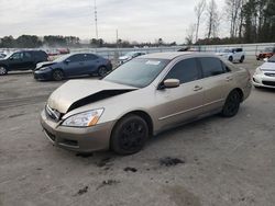 Salvage cars for sale from Copart Dunn, NC: 2006 Honda Accord LX