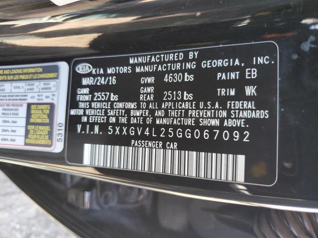 2016 KIA Optima SXL