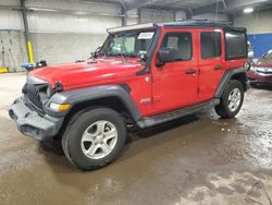 Salvage cars for sale from Copart Chalfont, PA: 2018 Jeep Wrangler Unlimited Sport