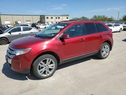Salvage cars for sale from Copart Wilmer, TX: 2013 Ford Edge SEL