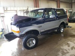 Ford Bronco salvage cars for sale: 1995 Ford Bronco U100