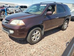 Acura salvage cars for sale: 2001 Acura MDX Touring