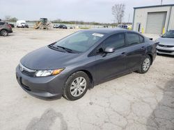 2012 Honda Civic LX en venta en Kansas City, KS