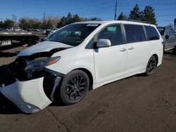 Toyota Sienna SE salvage cars for sale: 2017 Toyota Sienna SE