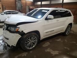 Vehiculos salvage en venta de Copart Ebensburg, PA: 2018 Jeep Grand Cherokee Summit