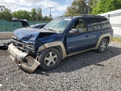 Chevrolet salvage cars for sale: 2004 Chevrolet Trailblazer LS