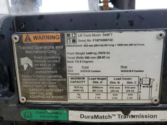 2007 Hyster ER Forklift