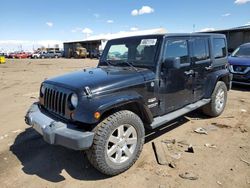 Jeep salvage cars for sale: 2013 Jeep Wrangler Unlimited Sahara