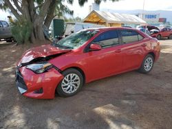 Toyota Corolla salvage cars for sale: 2017 Toyota Corolla L