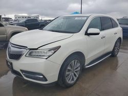 2016 Acura MDX Technology en venta en Grand Prairie, TX