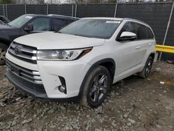 2018 Toyota Highlander Limited en venta en Waldorf, MD