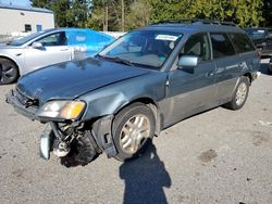 Salvage cars for sale from Copart Arlington, WA: 2002 Subaru Legacy Outback Limited