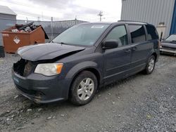 Vehiculos salvage en venta de Copart Elmsdale, NS: 2012 Dodge Grand Caravan SE