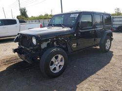 Salvage cars for sale from Copart Miami, FL: 2021 Jeep Wrangler Unlimited Sport