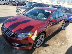 Volkswagen Passat salvage cars for sale: 2015 Volkswagen Passat SE