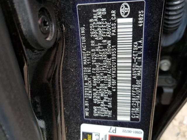 2012 Toyota Camry Base