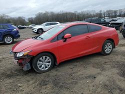 Honda salvage cars for sale: 2012 Honda Civic LX