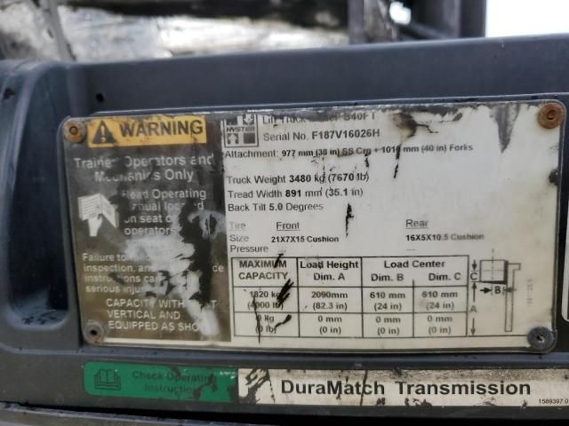 2010 Hyster ER Forklift