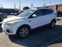 Salvage cars for sale from Copart Wilmington, CA: 2018 Ford Escape SE