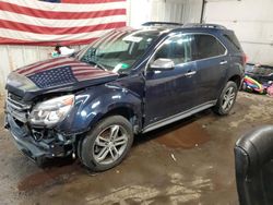 Salvage cars for sale from Copart Lyman, ME: 2017 Chevrolet Equinox Premier