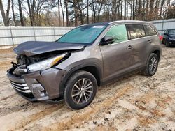 Toyota Highlander salvage cars for sale: 2019 Toyota Highlander SE