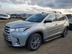 Toyota Highlander salvage cars for sale: 2019 Toyota Highlander Hybrid